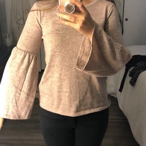 Soft cozy pinkish grey blouse